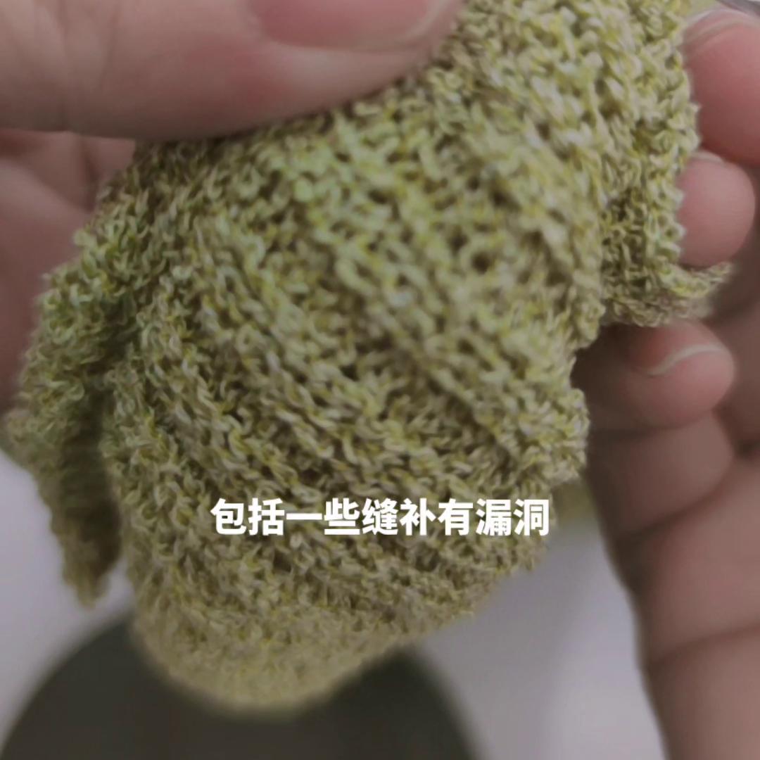 毛衣线头开裂的修复小技巧,钩毛衣线头的做法