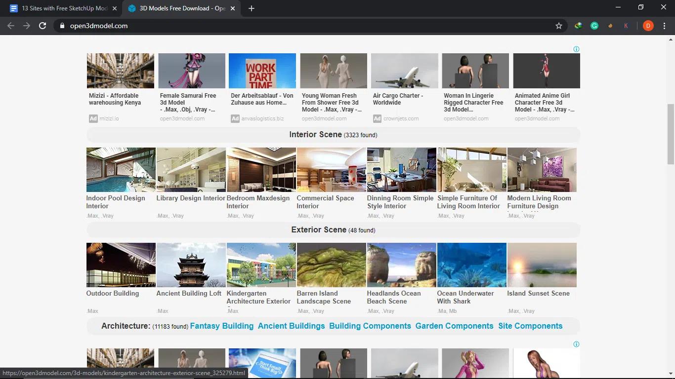 免费sketchup模型库下载,sketchup免费模型网站