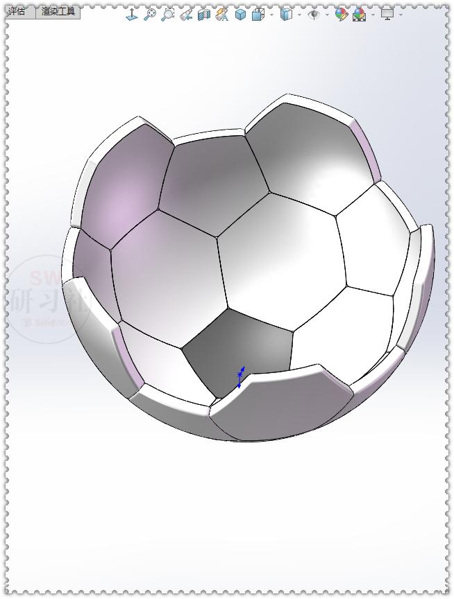solidworks足球,用solidworks画一个硬币