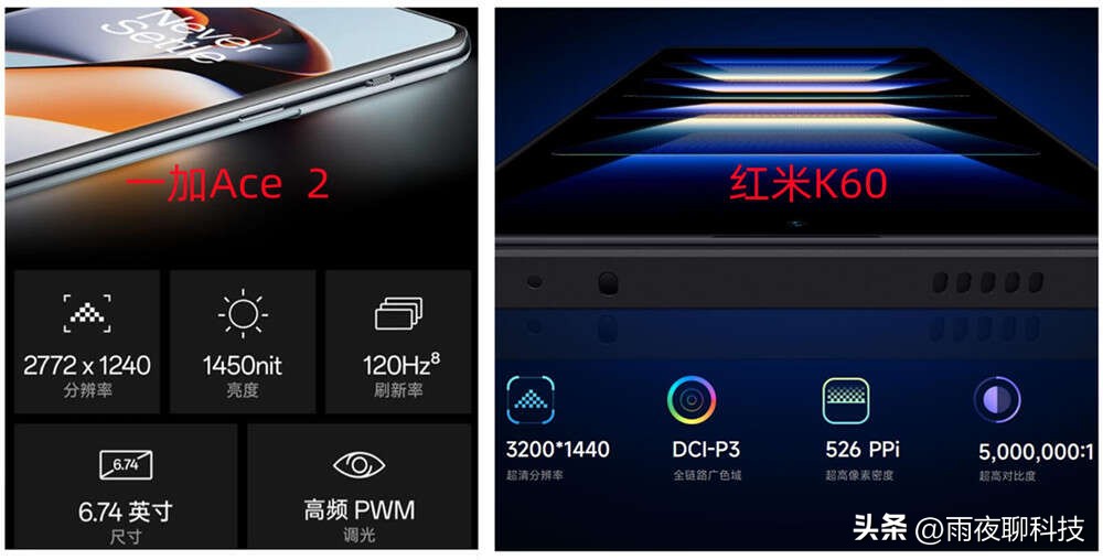 一加ace2和红米k60至尊版和iqooneo8,性价比大于一加ace竞速版的手机