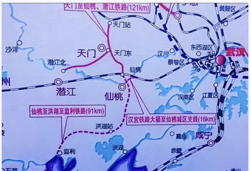 荆州有南下铁路对潜江是个利好吗,江汉平原货运铁路