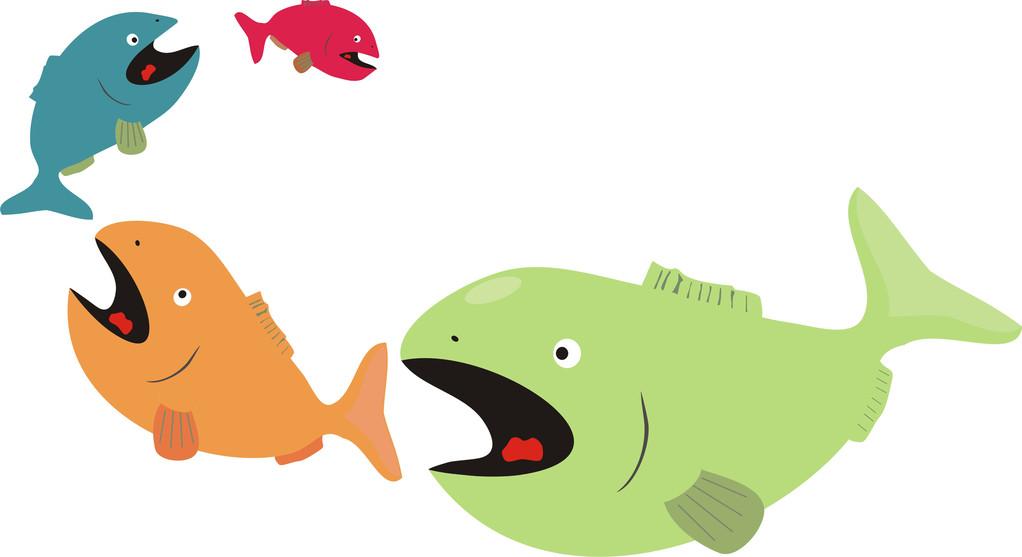 现在是大鱼吃小鱼还是小鱼吃大鱼,大鱼吃小鱼小鱼慢慢长大