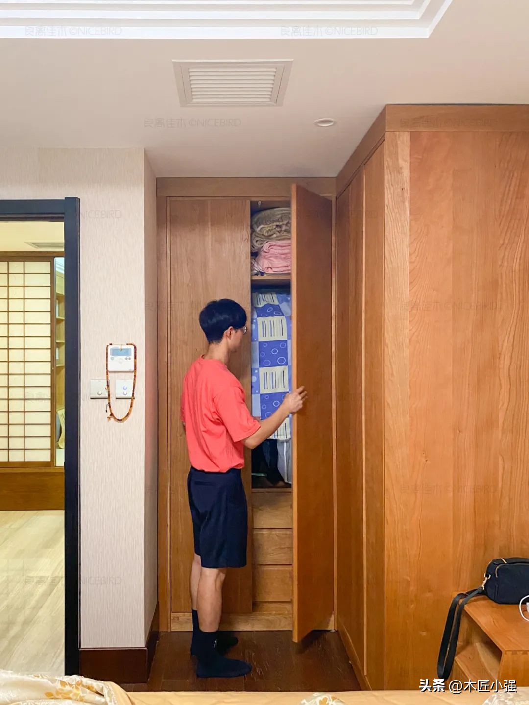 胡桃木极简大平层,北京180平大平层4房