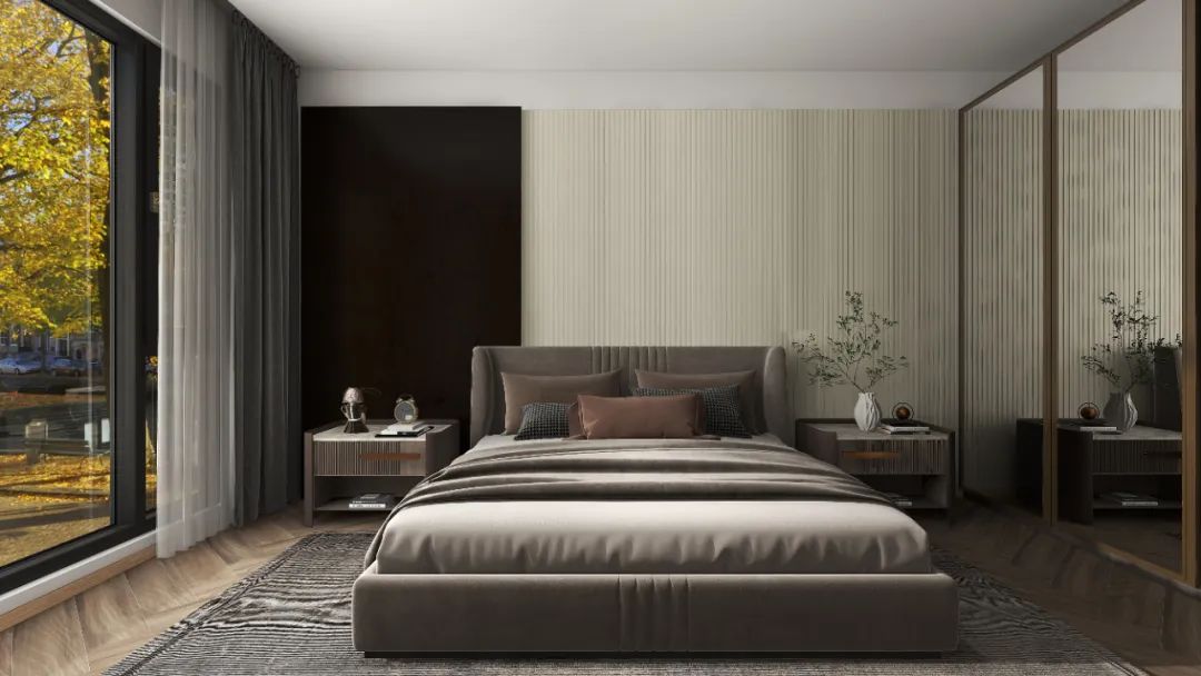 石纹高级感背景墙,轻奢爵士白石纹墙