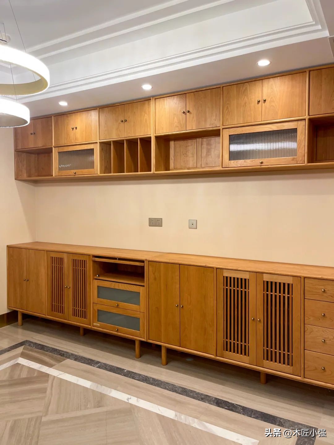 胡桃木极简大平层,北京180平大平层4房