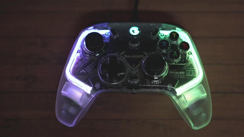 小鸡t4k手柄测评,带rgb的游戏手柄