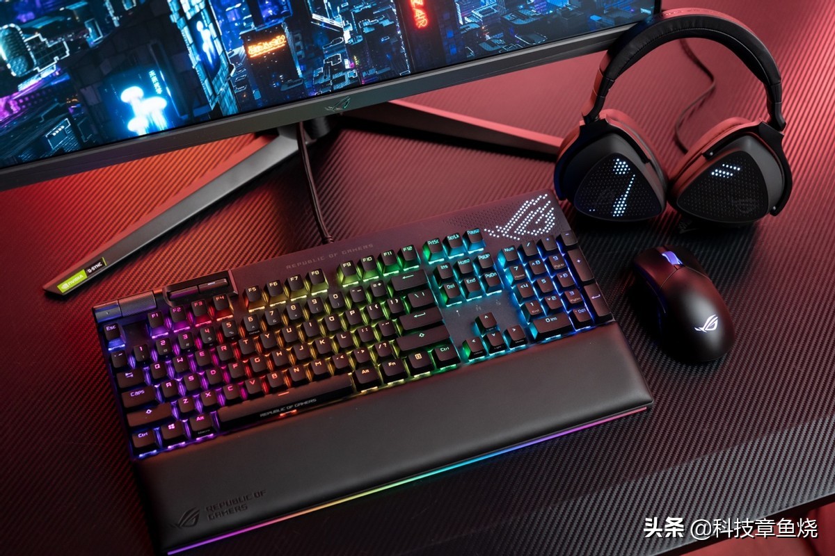 rog键盘耀光2键盘图,rog键盘耀光2幻测评