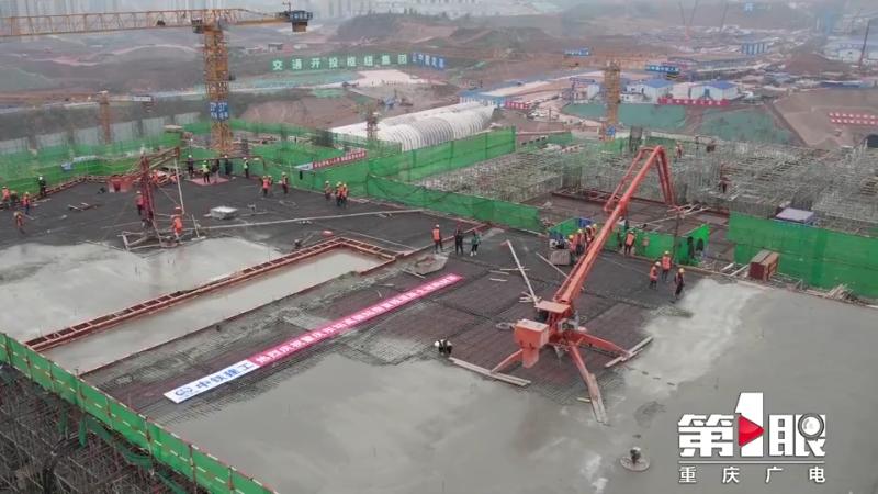 重庆东站6号线最新建设进展情况,重庆东站钢结构提升全过程