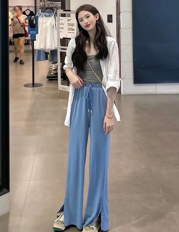 今年流行爆款裤子空调裤,夏天爆款薄裤子