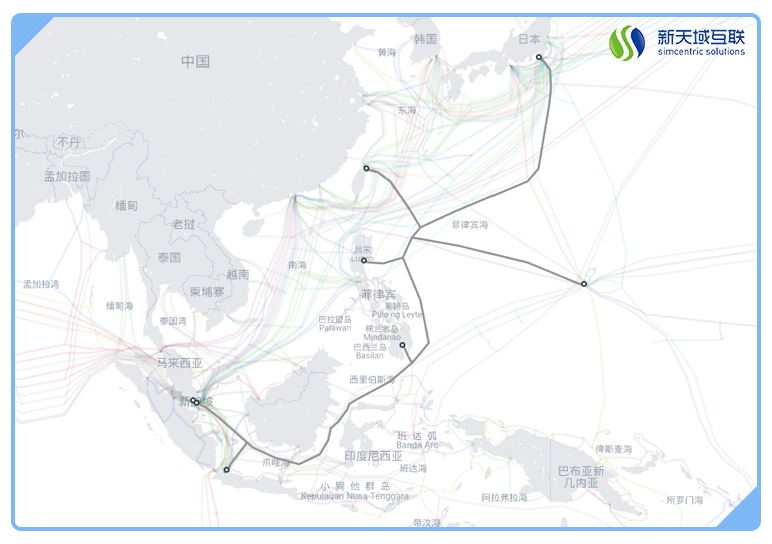 中国全球海底光缆排名,台湾海底光缆