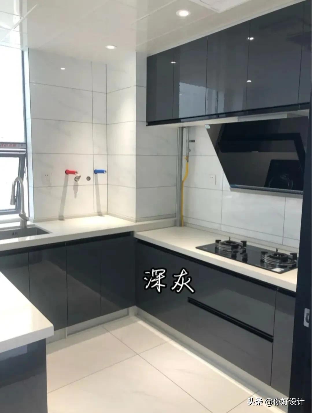 橱柜颜色搭配效果图,橱柜与瓷砖颜色搭配