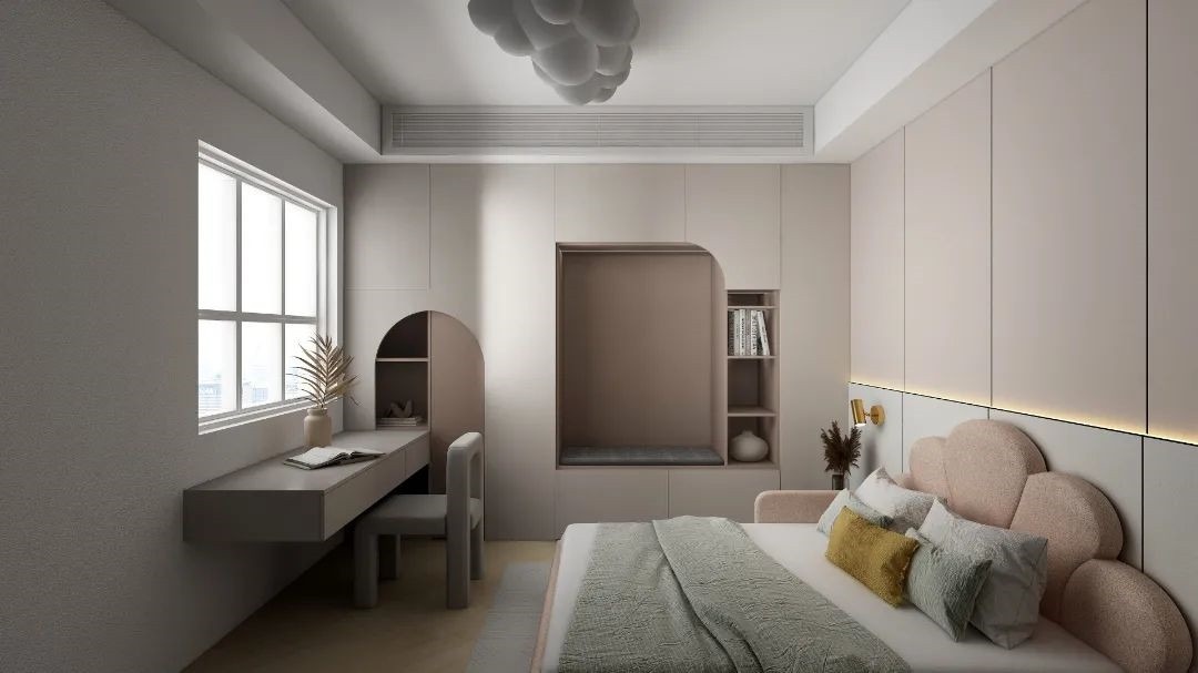 小房间只能放一张床儿童房设计,儿童房空间小双床不要上下铺