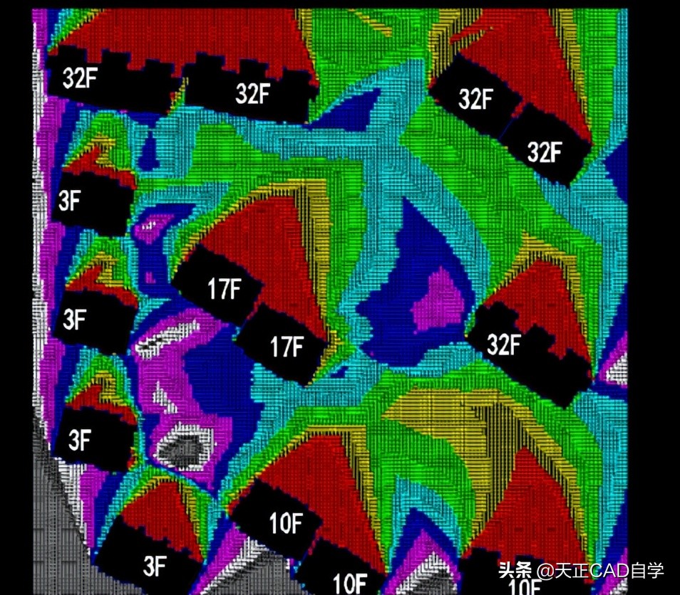 天正建筑日照分析阴影遮挡步骤,天正日照分析不显示的原因