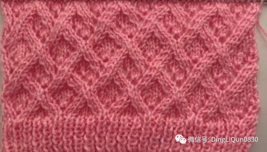 500个毛衣花样完整大平针版,毛衣华夫针花型图案大全