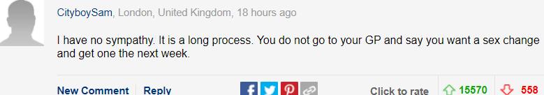 英国男子变性后遗症,英国男子变性后被关在监狱