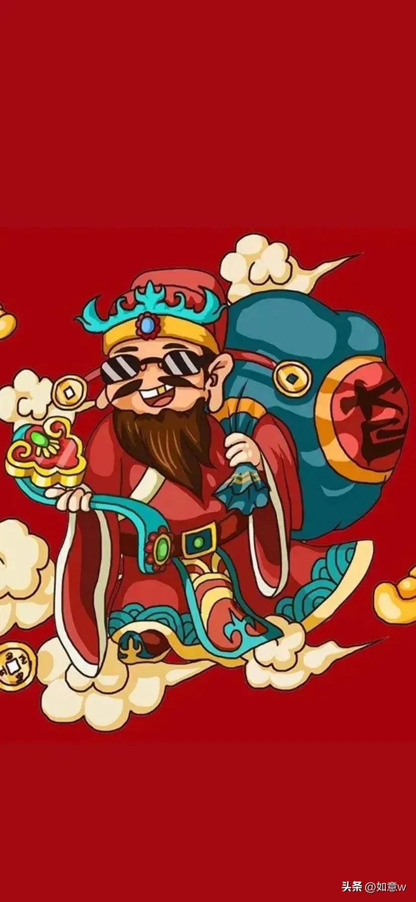 2024暴富财神爷壁纸,财神爷壁纸2023年取图