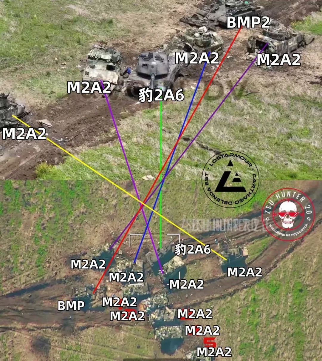 豹2a6被击毁,豹2被摧毁动图