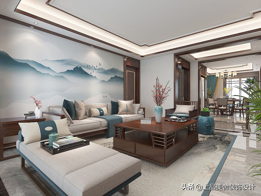 180平米中式原木风格,中式原木风格小户型100平