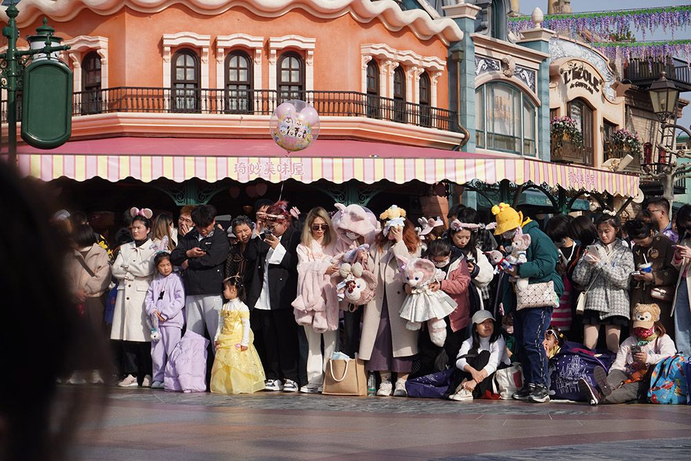 排队5小时、互动2分钟，与玲娜贝儿拥抱背后