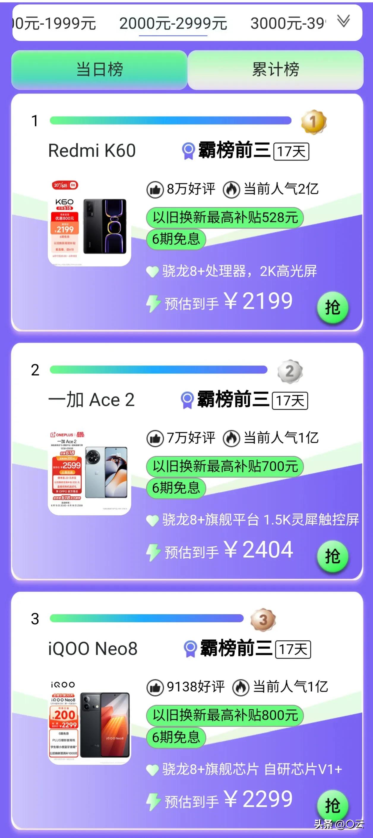 近期口碑最好的三款手机,最新口碑最好5款手机