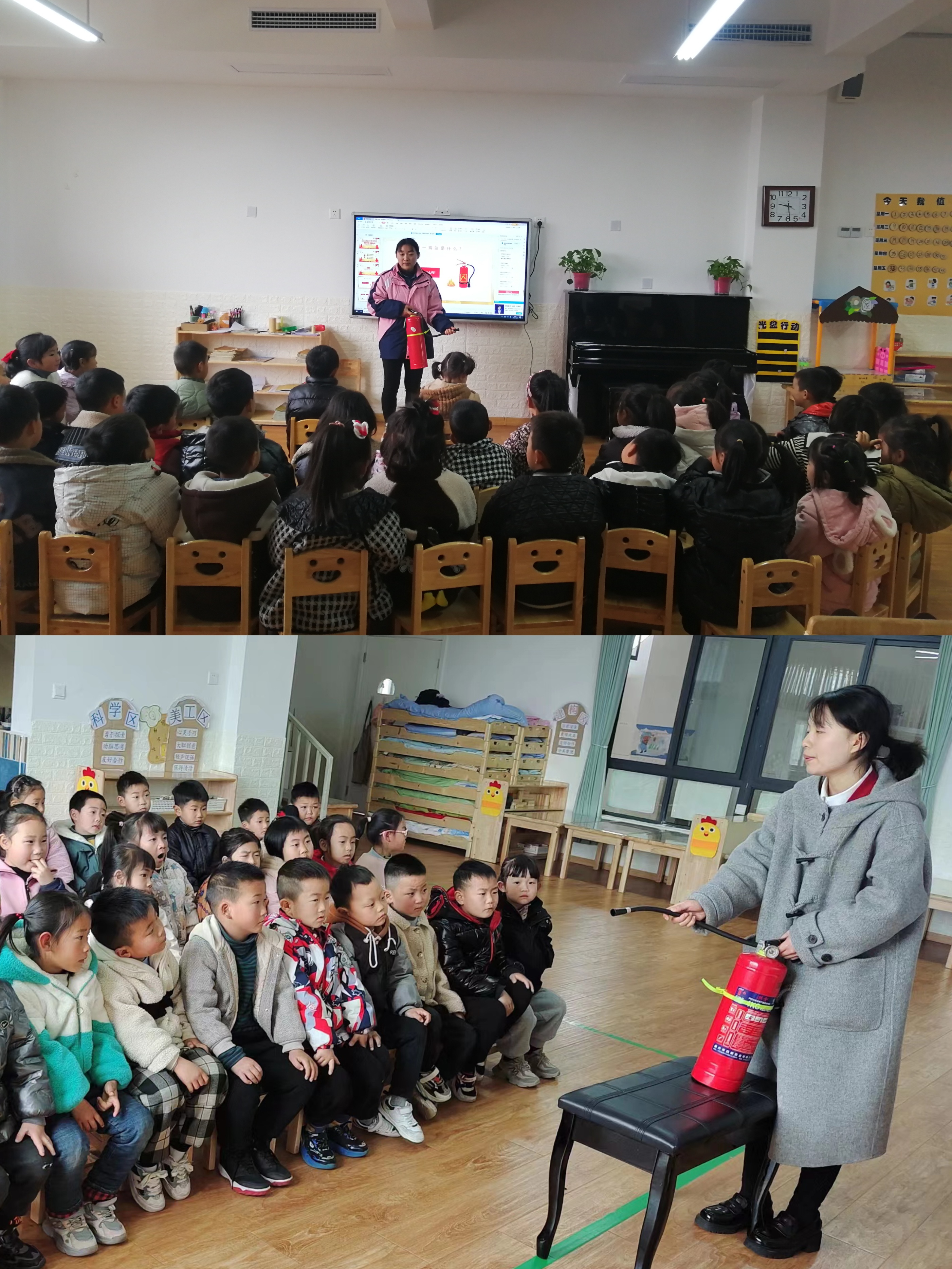 小班消防安全演练活动,消防队到幼儿园开展消防安全演练