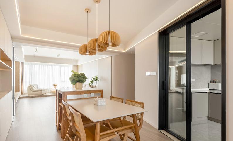 原木风装修115平多少钱,115平原木极简风格