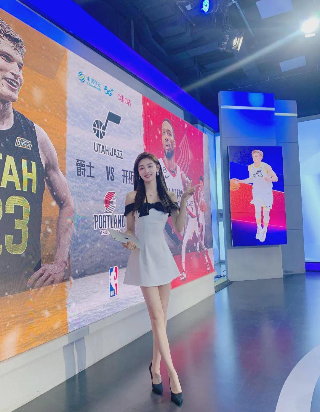 校花女神闯NBA主持界火了！纯欲天花板，高学历逆天颜值羡煞旁人