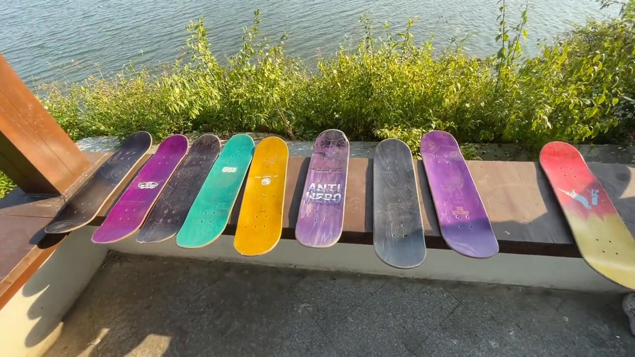 撕滑板砂纸#好爱滑板的自由感