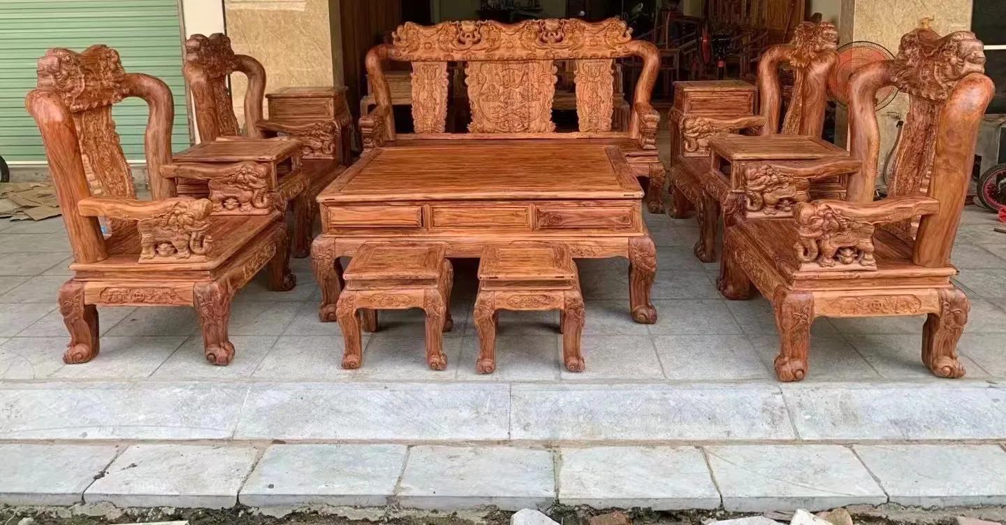 战国黄花梨,越南黄花梨战国沙发十件套