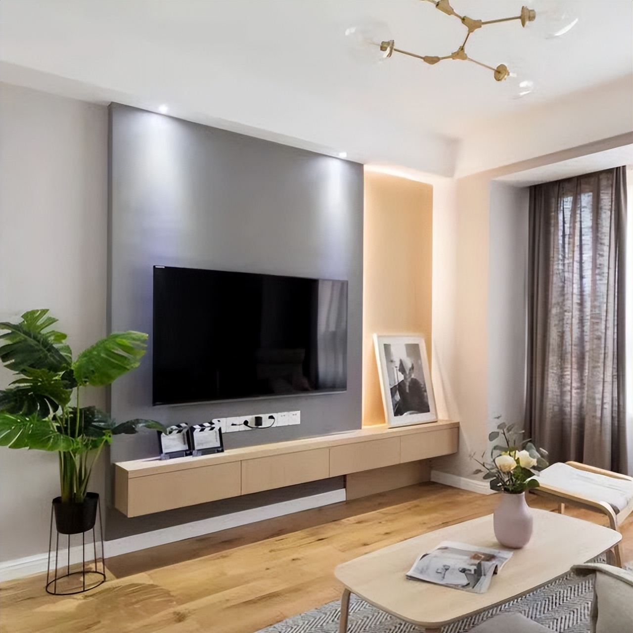 小户型电视柜简单设计,小户型电视柜装修设计