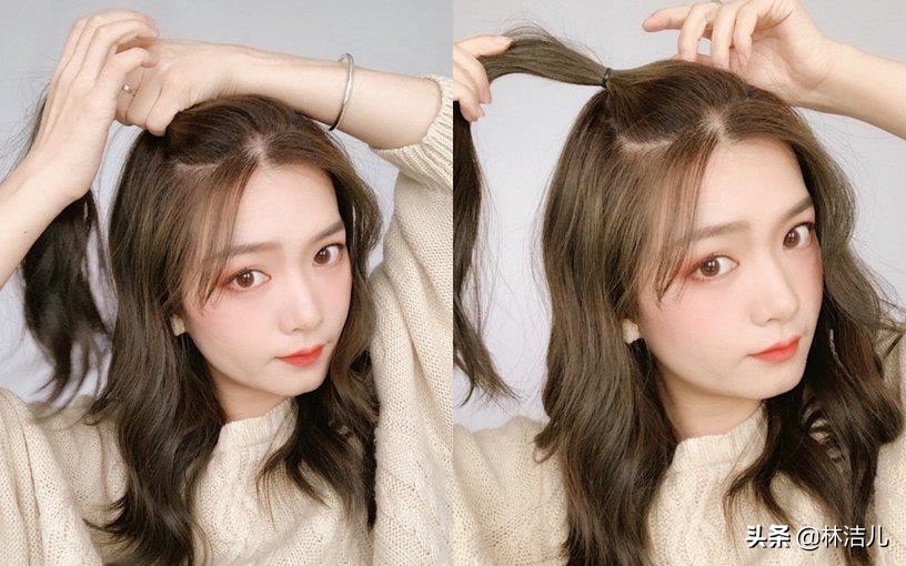 圆脸扎发赵丽颖同款,赵丽颖绑发带的发型图片