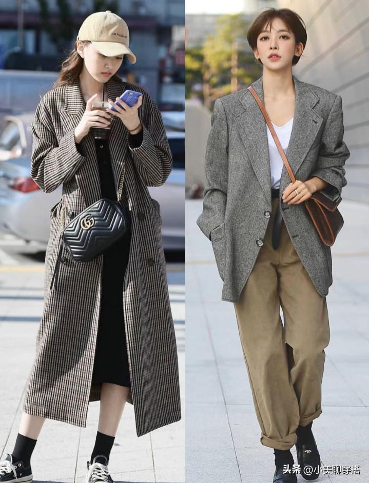 首尔街拍女穿搭图片,首尔街拍穿搭美女