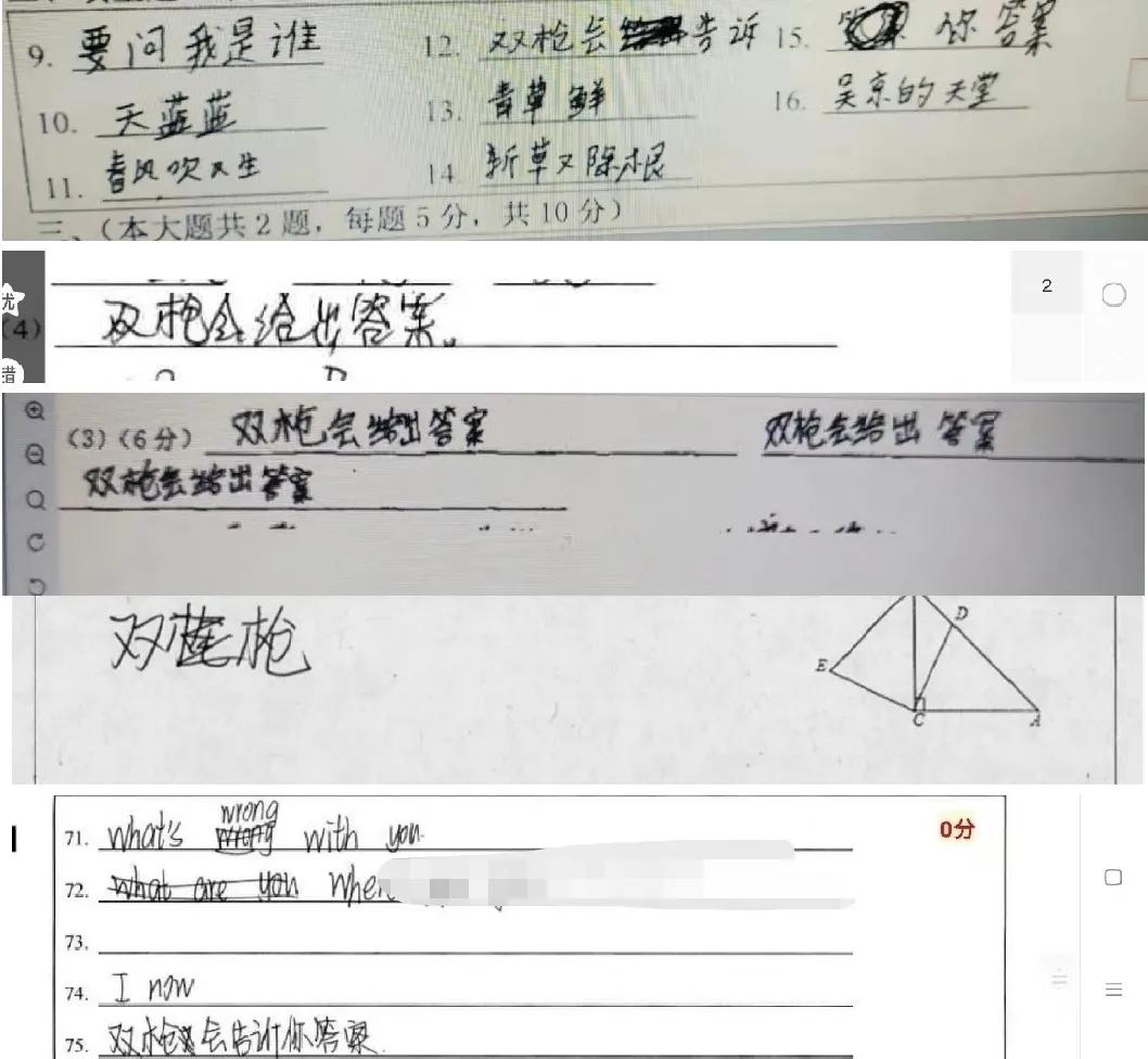 期末考试各科试卷及答案,期末各科试卷