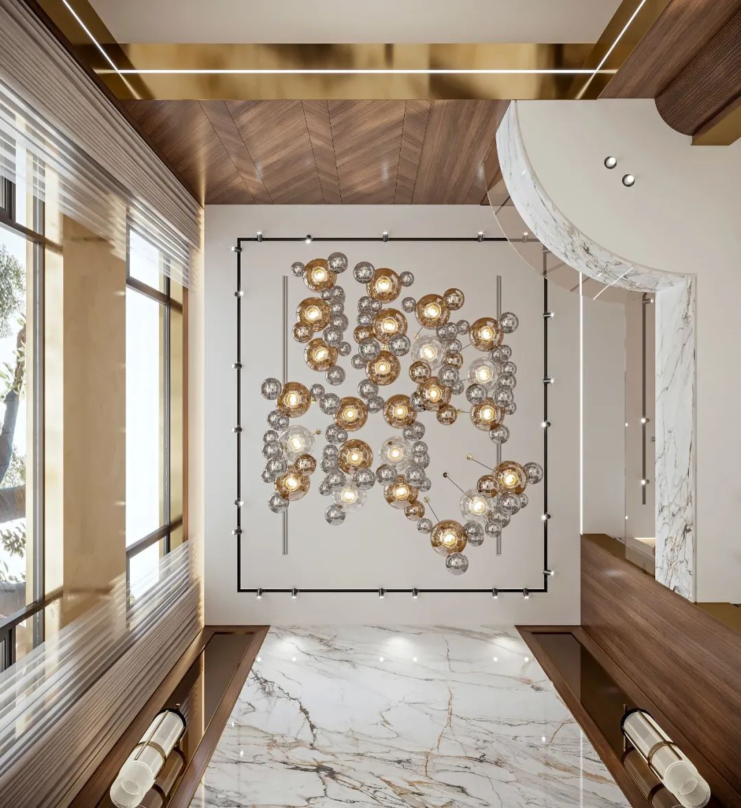 大理石打造的极致轻奢尽显高级 (顶级奢华欧式石材风格)