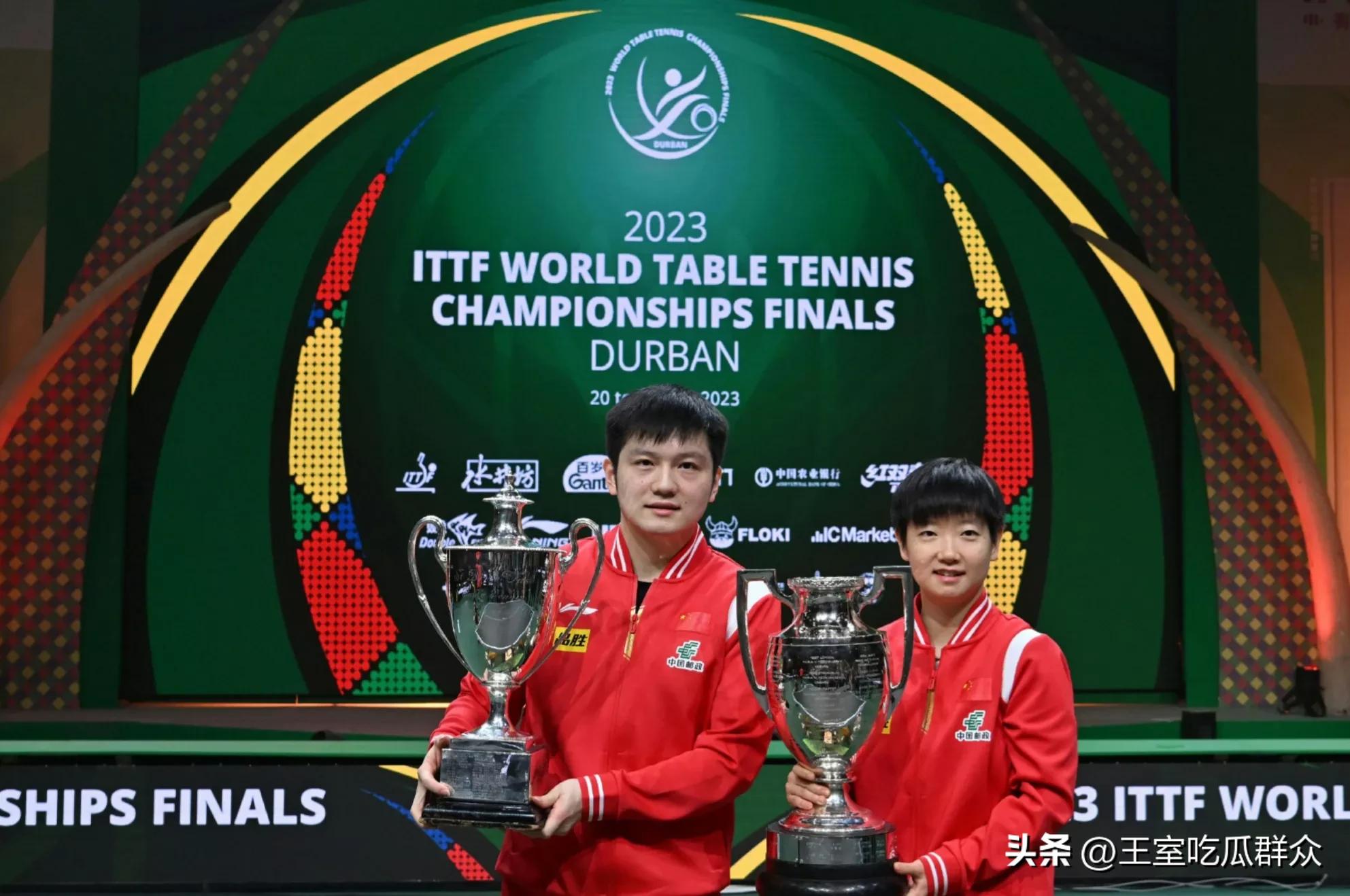 中国乒乓球王楚钦夺冠,中国乒乓孙颖莎夺冠