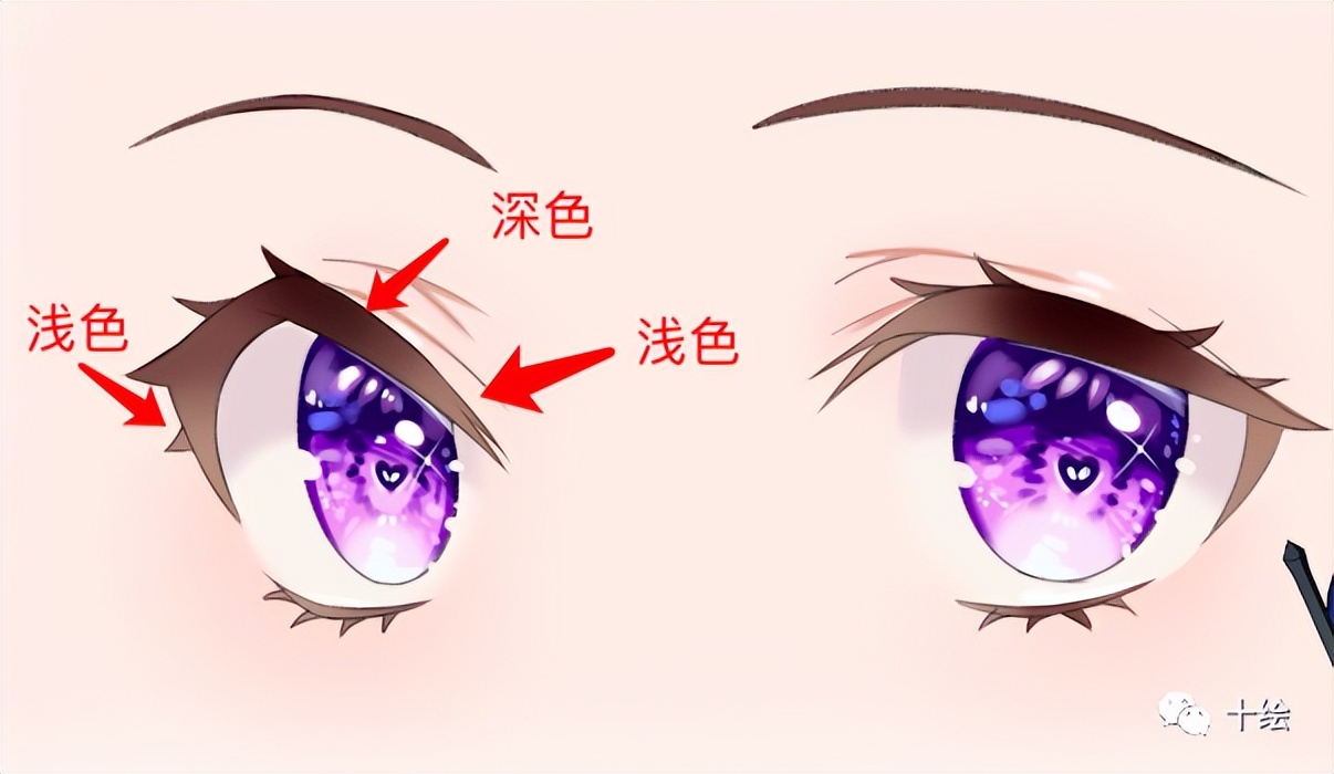 新手画动漫眼睛教程素描,新手入门画眼睛动漫人物