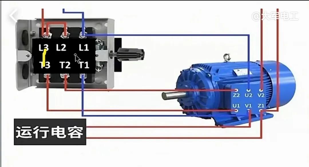 220v倒顺开关正反转接线视频,220v倒顺开关电机正反转接法