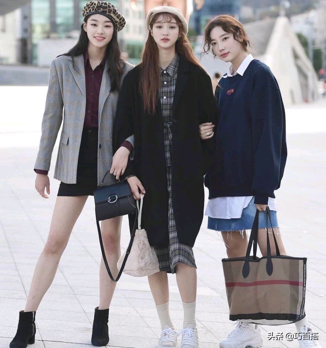 韩系穿搭厚外套,跟着韩流学穿搭