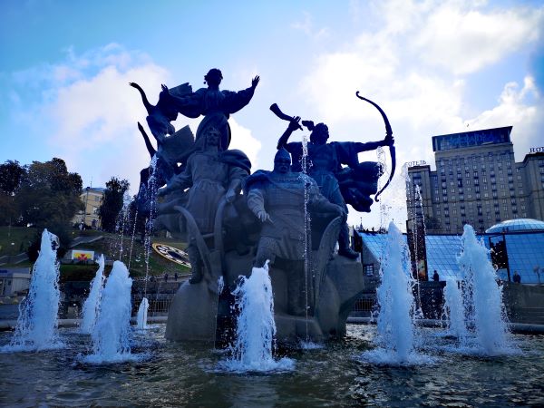 乌克兰基辅独立广场卫星地图,乌克兰基辅独立广场