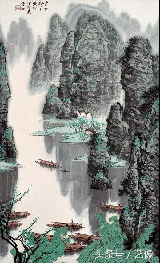 中国画山水画名作高清图片,古代名家横幅山水画作品欣赏