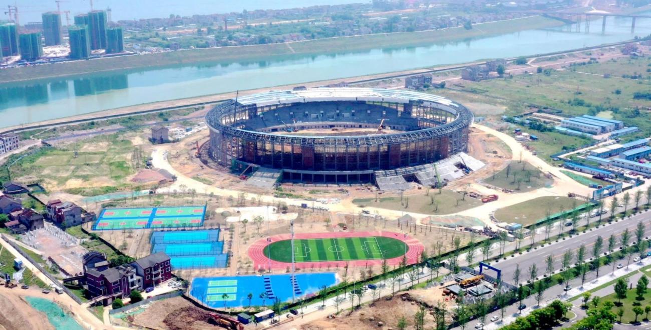 喜报！惟亚蒂又一灯光项目顺利完工：宜都市民体育中心照明工程！