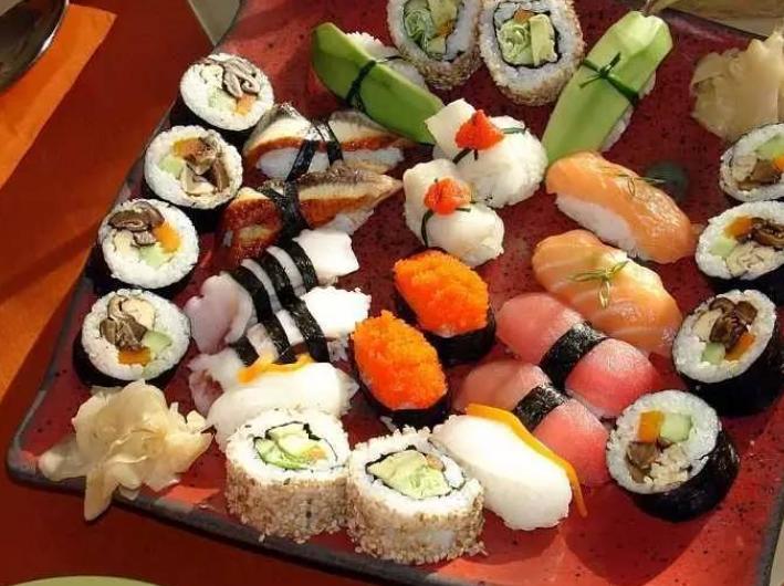 寿司里最常见的原材料,寿司里面的各种材料