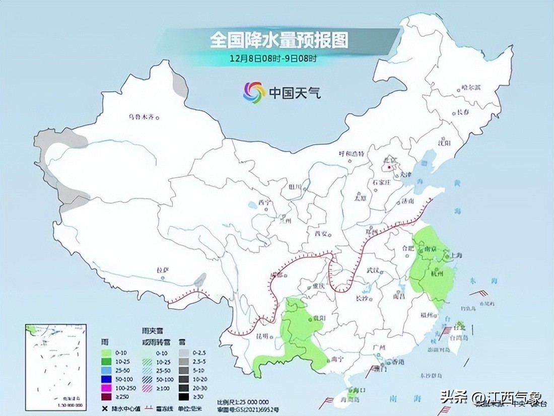 大风降温降雨江西重启阴雨模式,江西部分地区降雨伴有强雷电