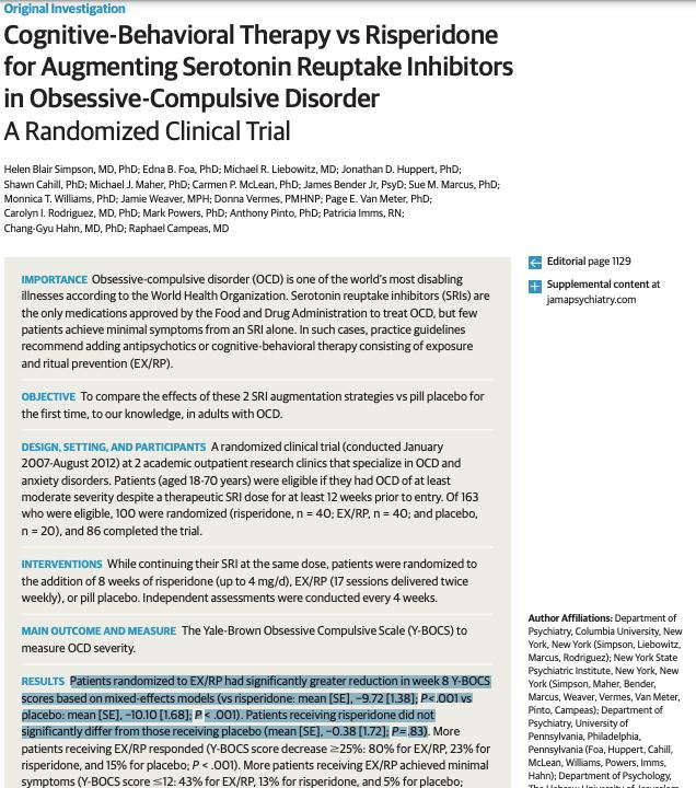 强迫障碍临床表现,强迫障碍最好治疗方法