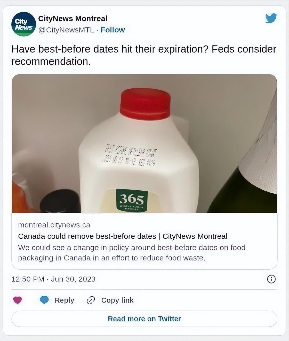 加拿大食品以后没有bestbefore了?过期食物全靠眼睛和鼻子了?