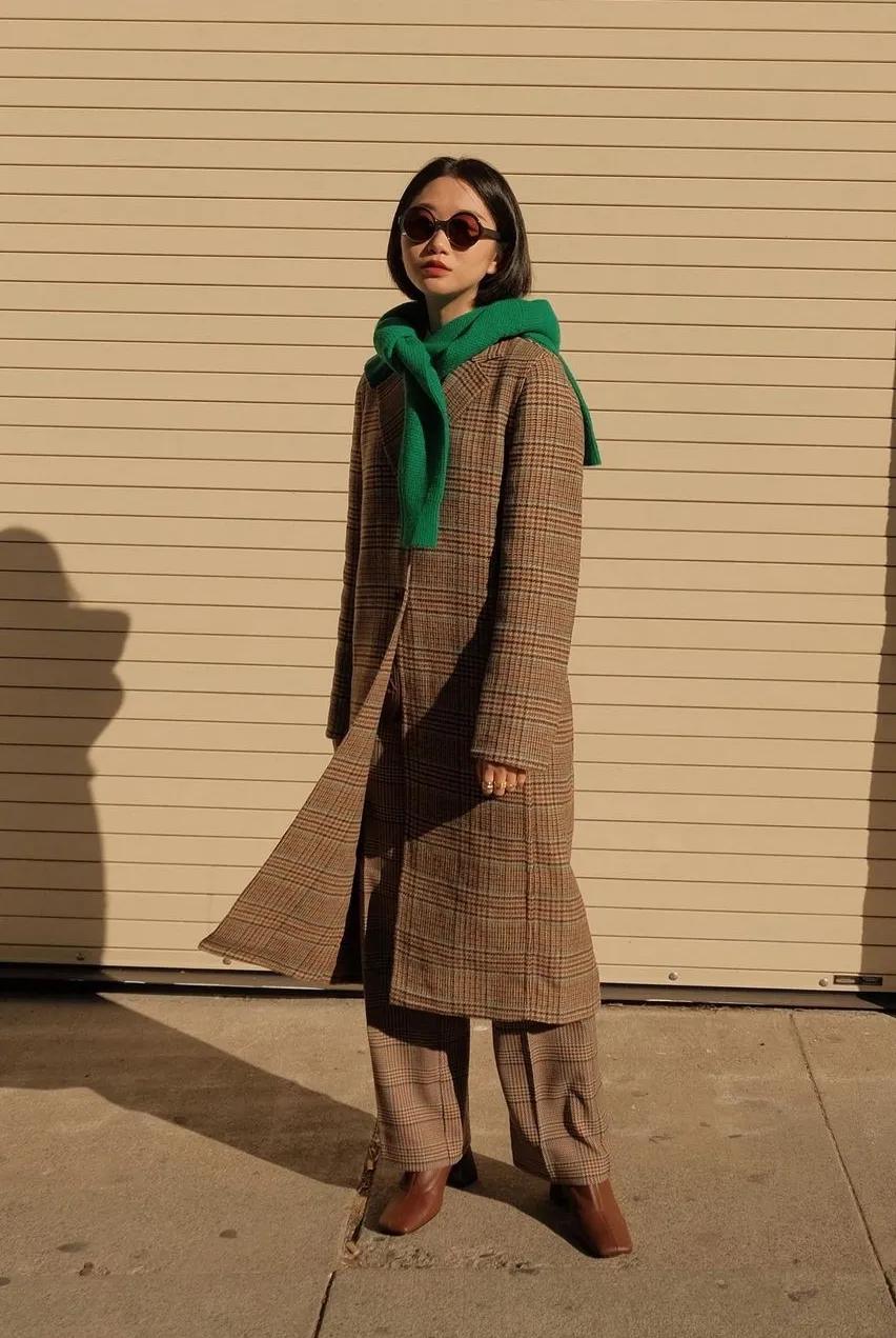 收藏大衣的方法和技巧,大衣穿搭150显高显气质