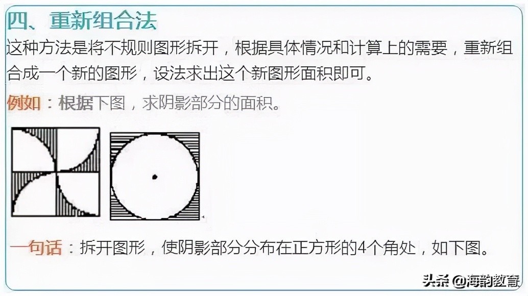 初中图形面积题解题方法,初中数学求面积的经典题型