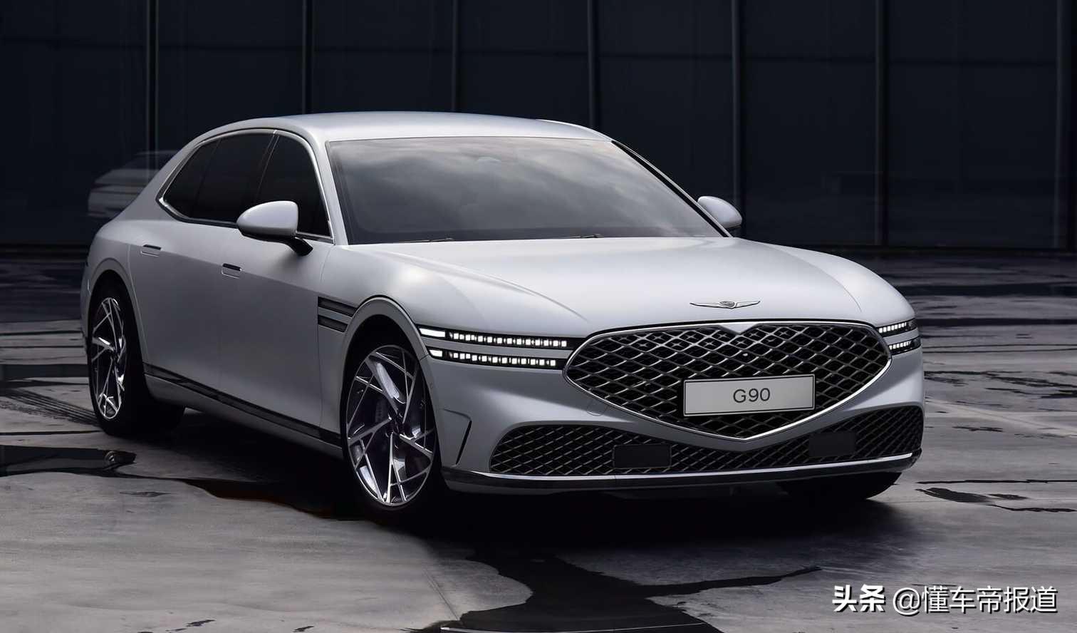 捷尼赛思g90奔驰e,新款捷尼赛思g90实车曝光