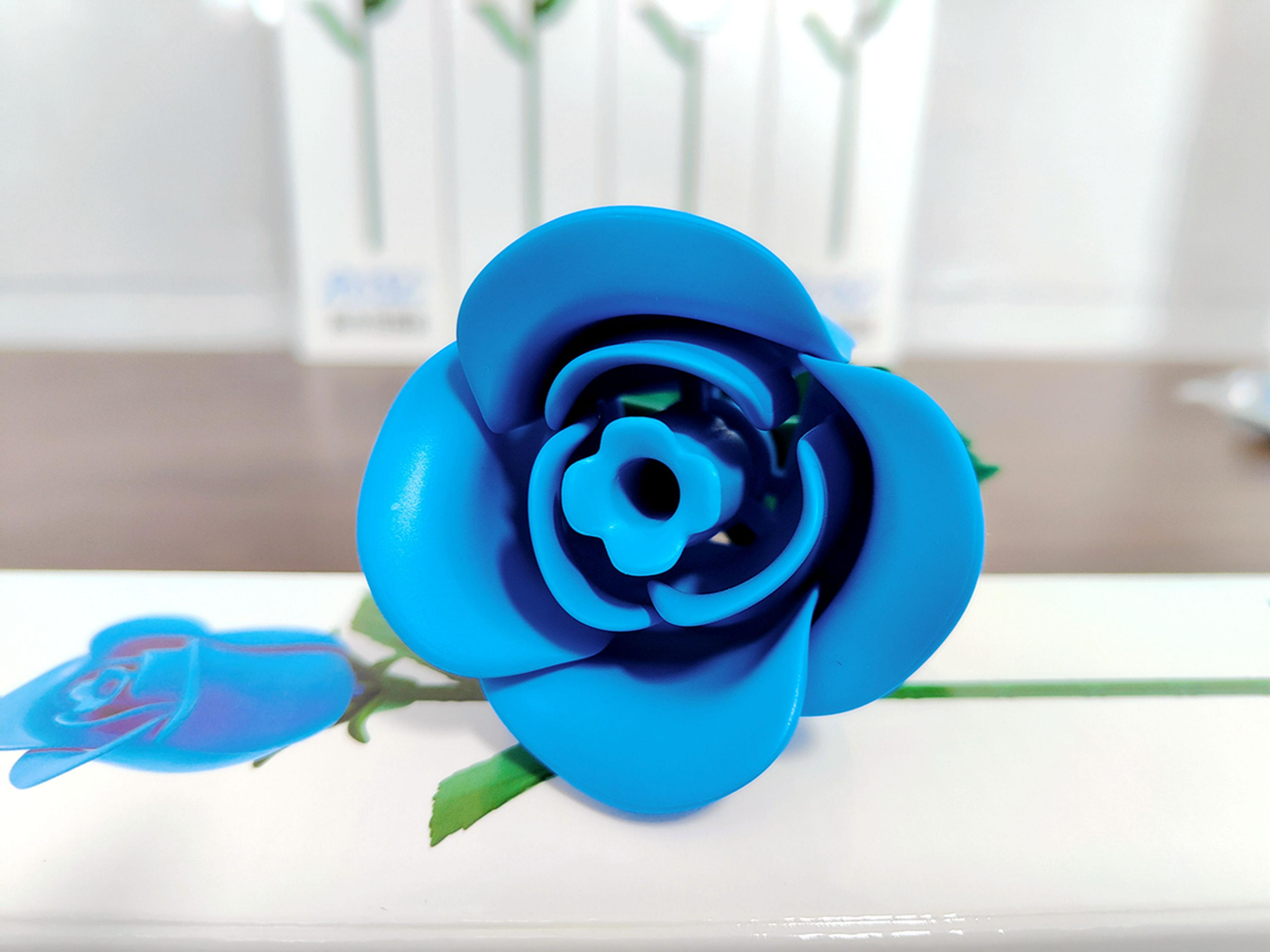 新潮爱礼，蓝色经典，永恒之花永不凋落，ONEBOT积木玫瑰体验