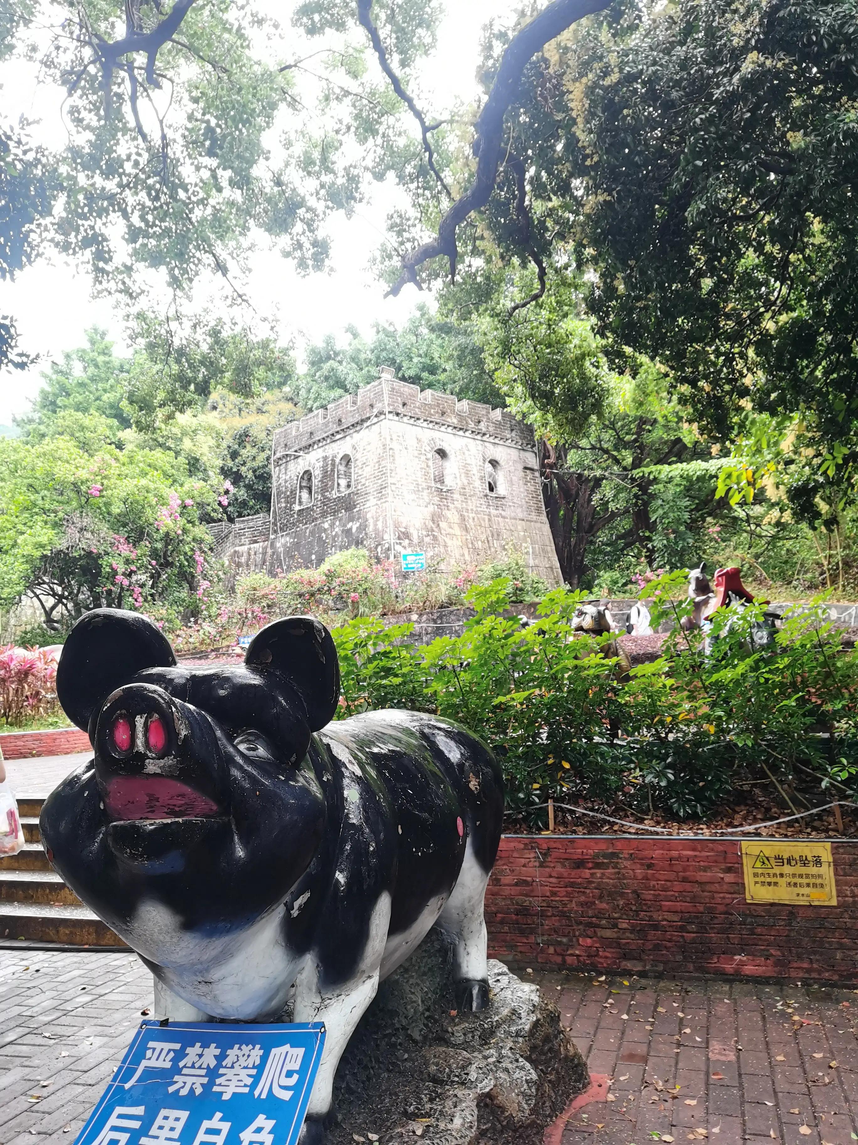 求水山公园仿古长城描述,深圳真正的仿古长城